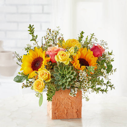 Sunflower Season Bouquet –  Corona Rose Flowers, Corona CA