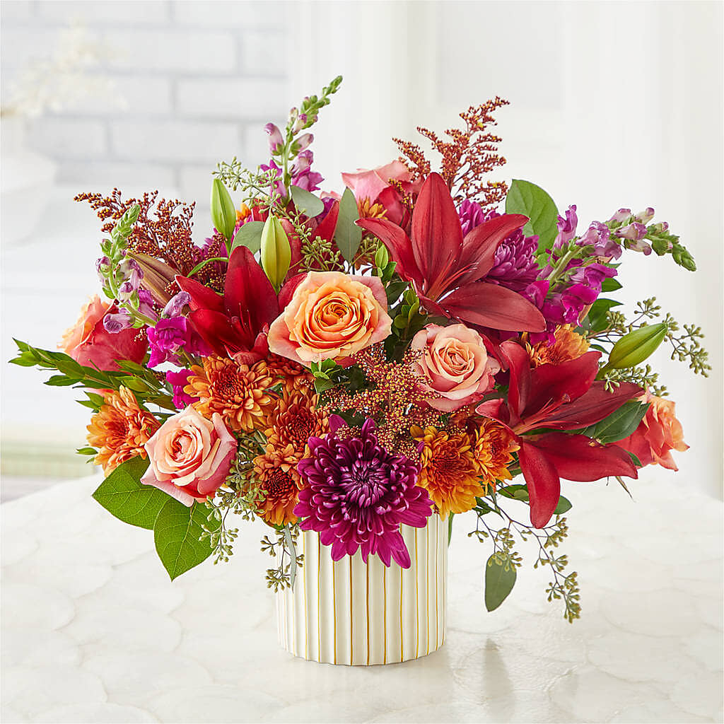 Burgundy Landscape Bouquet –  Corona Rose Flowers, Corona CA
