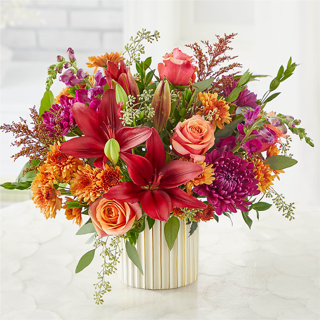 Burgundy Landscape Bouquet –  Corona Rose Flowers, Corona CA