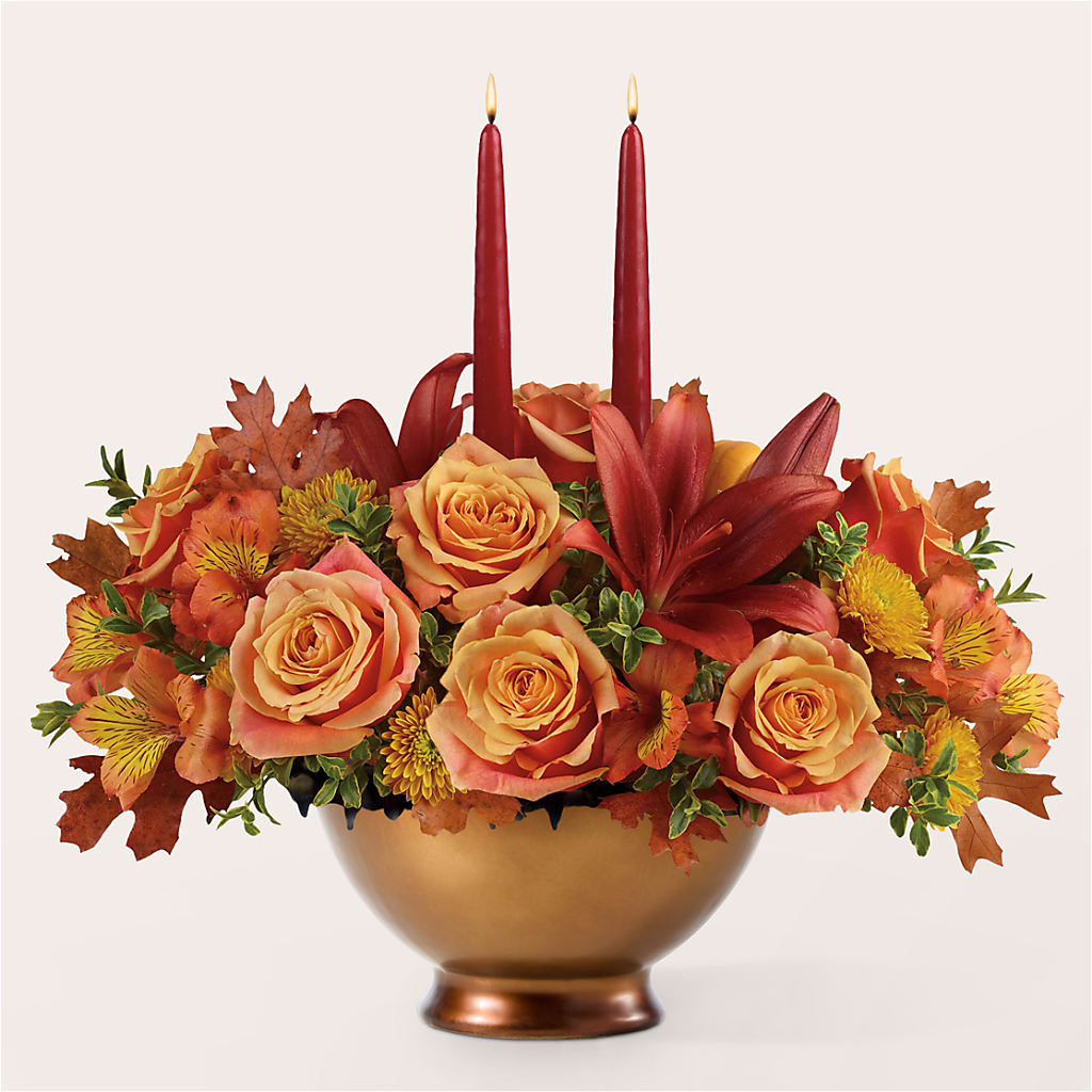 Harvest Table Centerpiece –  Corona Rose Flowers, Corona CA