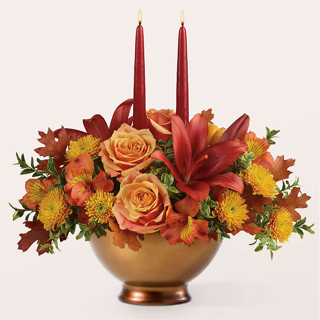 Harvest Table Centerpiece –  Corona Rose Flowers, Corona CA