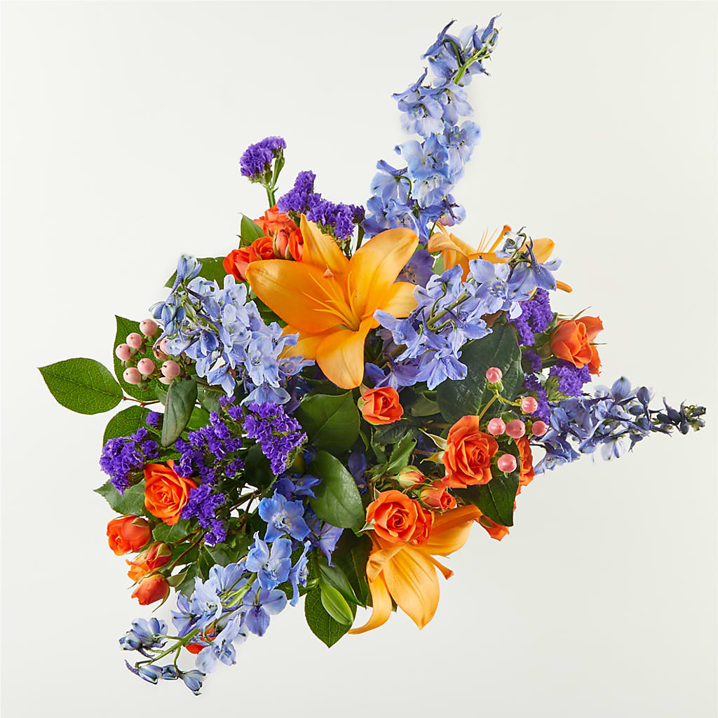 Radiant Citrus Bouquet –  Corona Rose Flowers, Corona CA