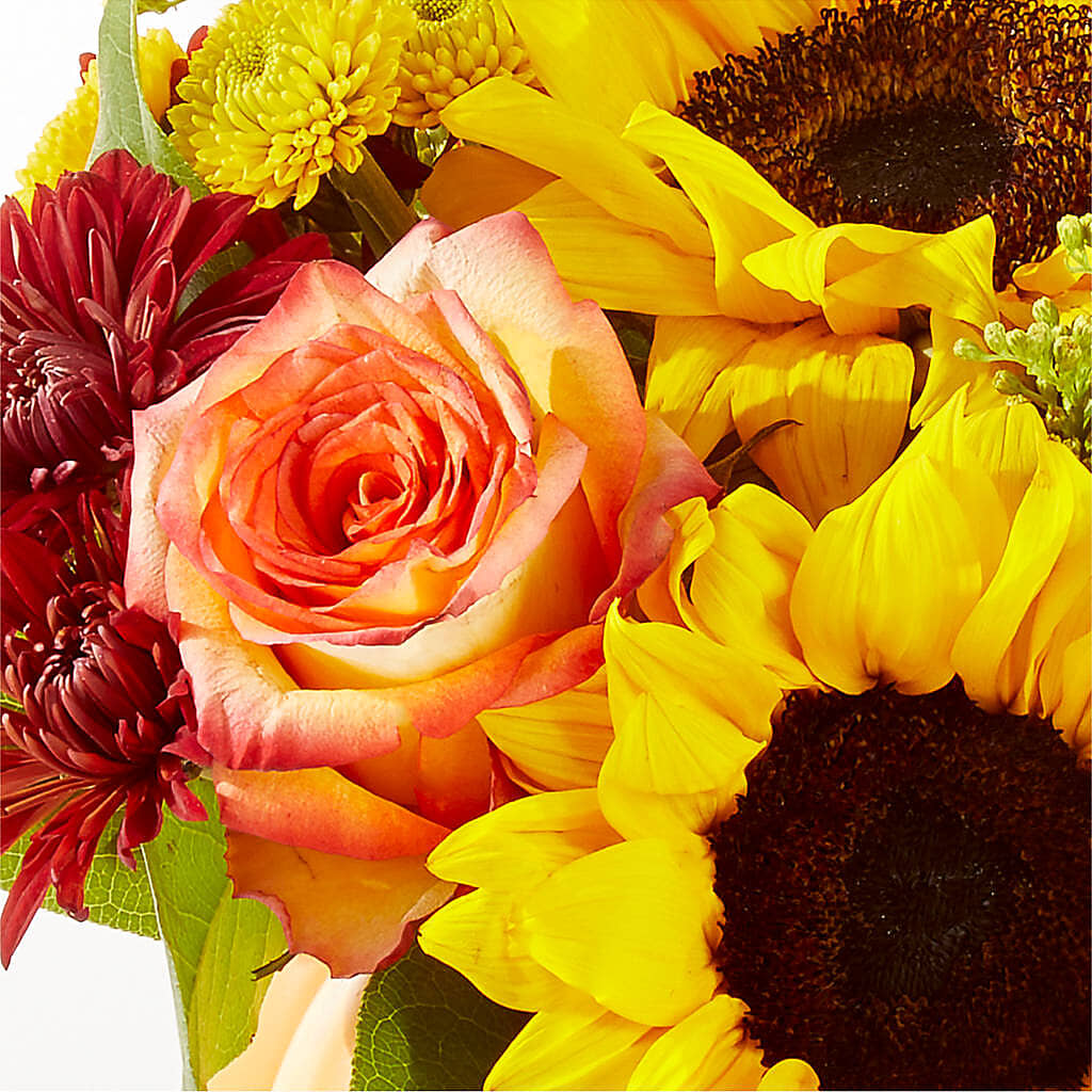 Golden Gourd Pumpkin Bouquet –  Corona Rose Flowers, Corona CA