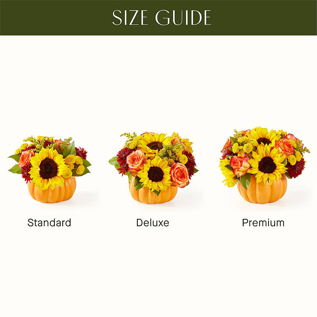 Golden Gourd Pumpkin Bouquet –  Corona Rose Flowers, Corona CA