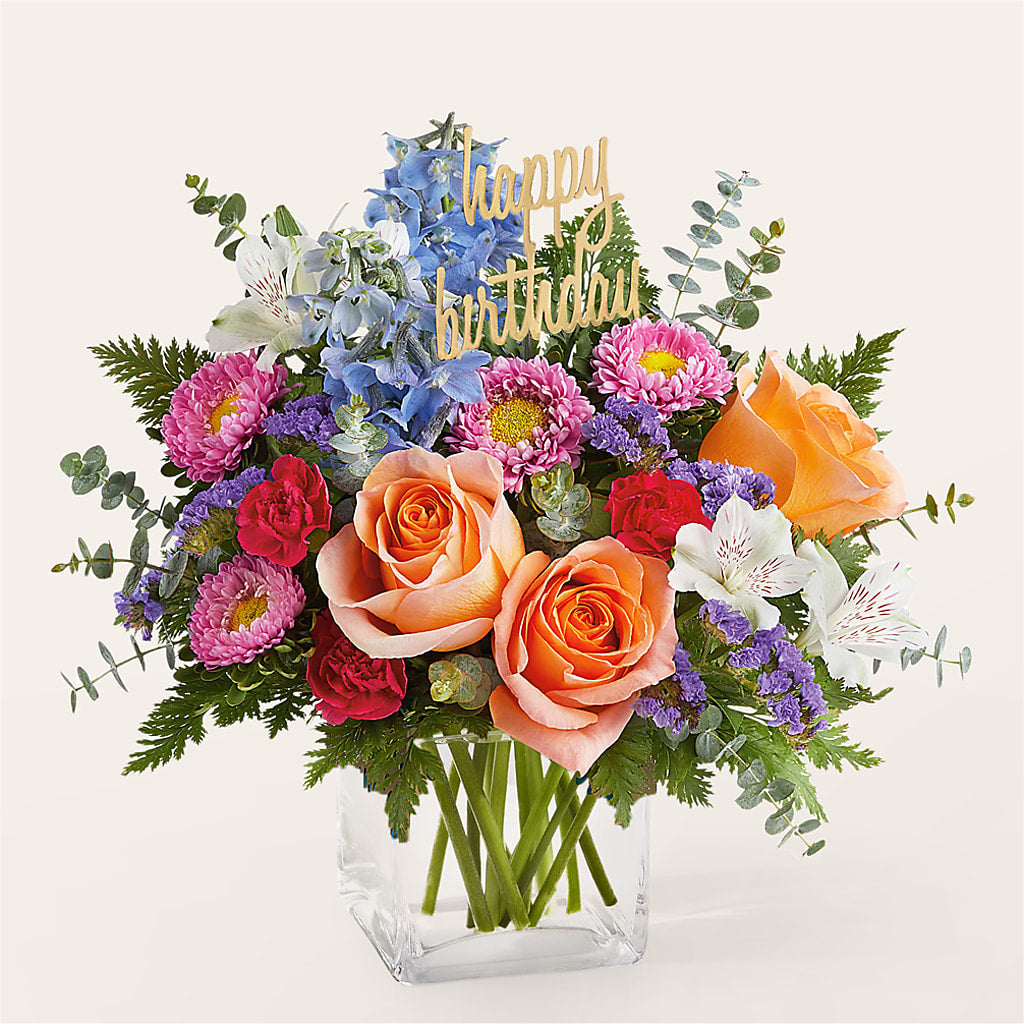 Birthday Bash Bouquet –  Corona Rose Flowers, Corona CA