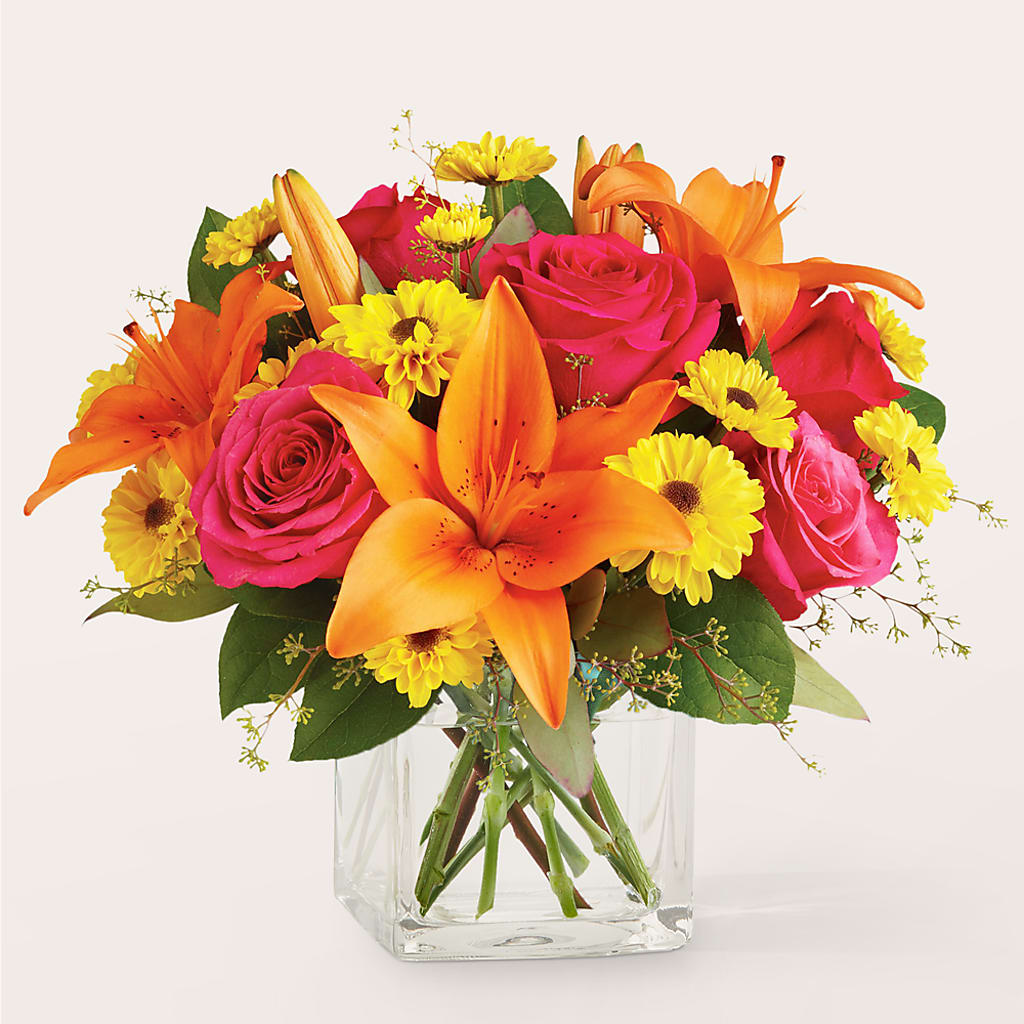 Neon Lights Bouquet –  Corona Rose Flowers, Corona CA