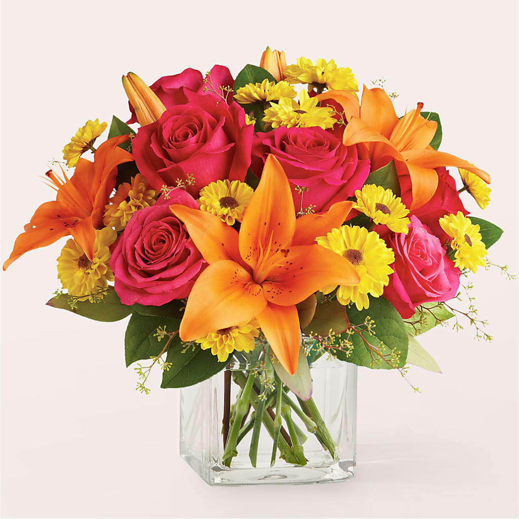 Neon Lights Bouquet –  Corona Rose Flowers, Corona CA