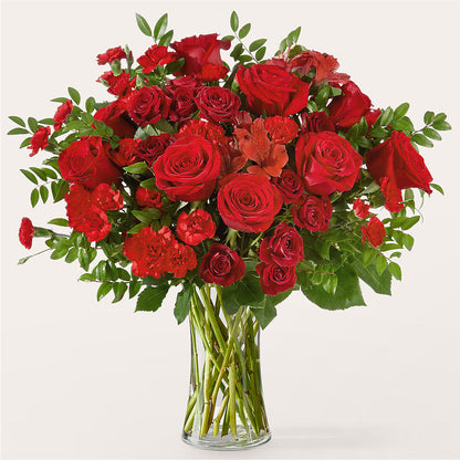Brilliant Ruby Bouquet –  Corona Rose Flowers, Corona CA