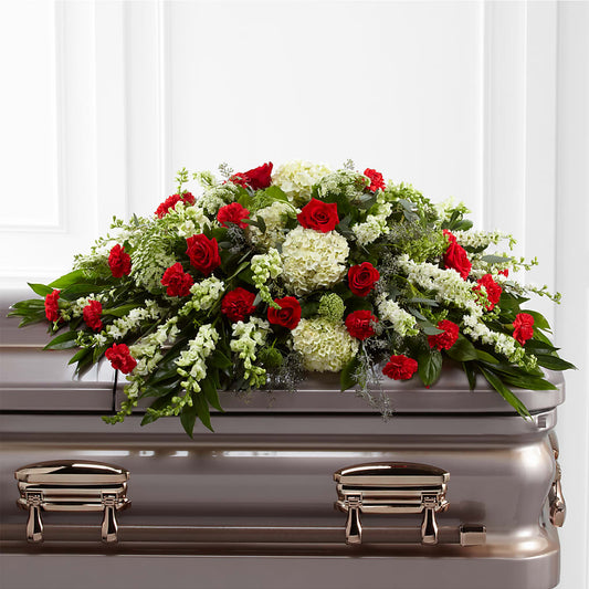 Sincerity Casket Spray –  Corona Rose Flowers, Corona CA