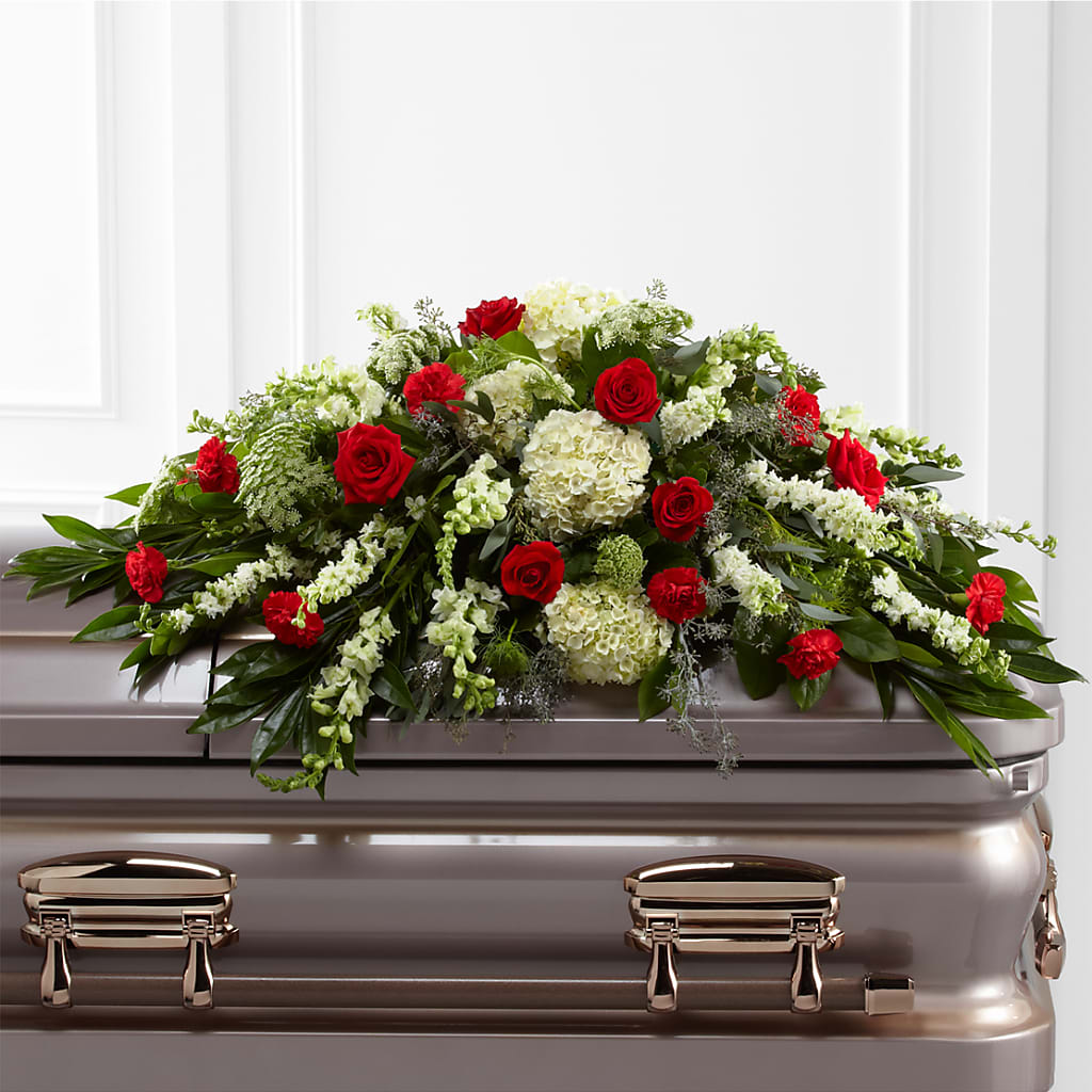 Sincerity Casket Spray –  Corona Rose Flowers, Corona CA