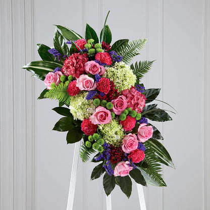 Refreshing Mix Standing Spray –  Corona Rose Flowers, Corona CA