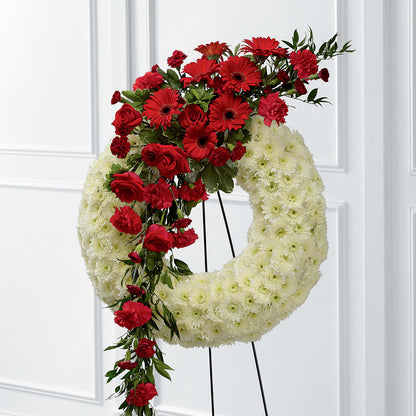 Graceful Tribute Wreath –  Corona Rose Flowers, Corona CA