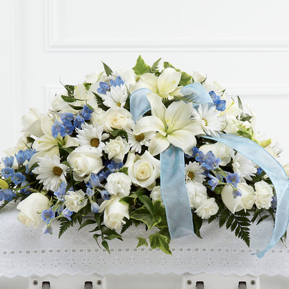 Tender Treasure Casket Spray –  Corona Rose Flowers, Corona CA