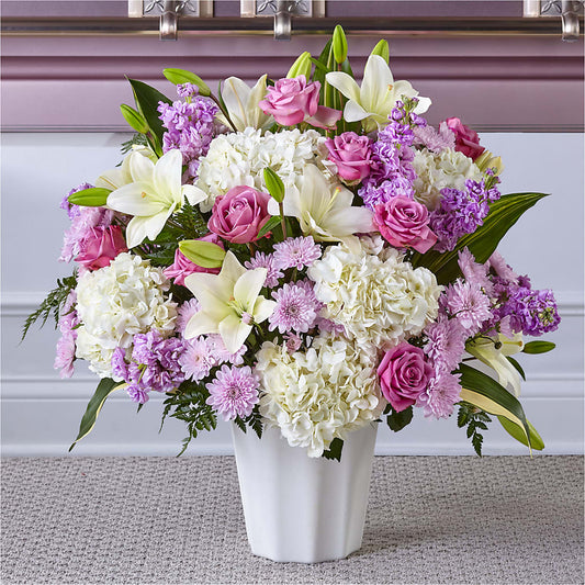 Heaven Sent Floor Basket –  Corona Rose Flowers, Corona CA