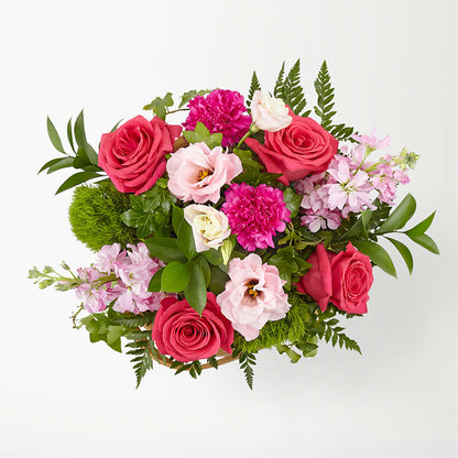 Radiance in Bloom Basket –  Corona Rose Flowers, Corona CA