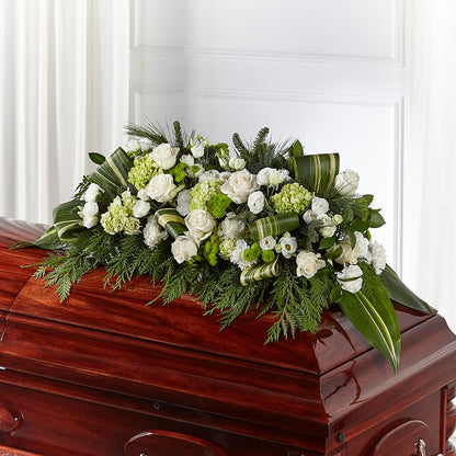 Hopeful Gesture Casket Spray –  Corona Rose Flowers, Corona CA