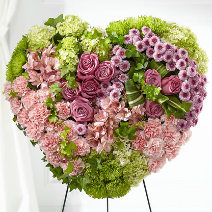 Heartwarming Standing Heart –  Corona Rose Flowers, Corona CA
