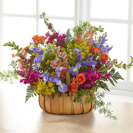 Garden of Life Basket –  Corona Rose Flowers, Corona CA