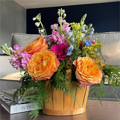 Garden of Life Basket –  Corona Rose Flowers, Corona CA