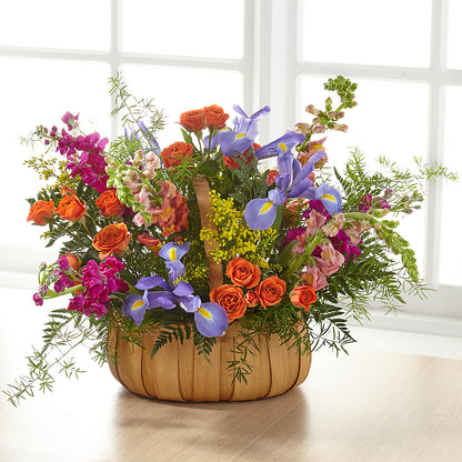 Garden of Life Basket –  Corona Rose Flowers, Corona CA