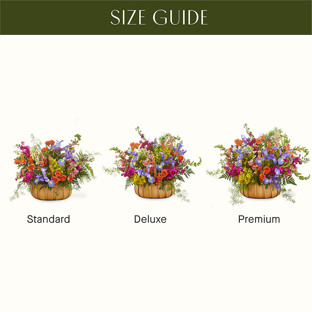Garden of Life Basket –  Corona Rose Flowers, Corona CA