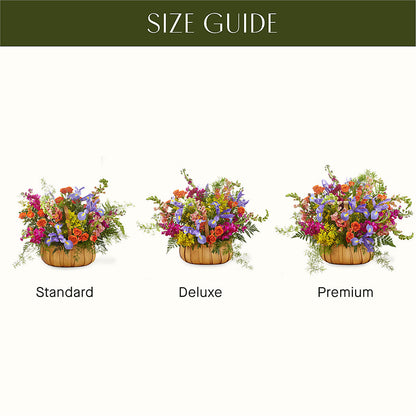 Garden of Life Basket –  Corona Rose Flowers, Corona CA
