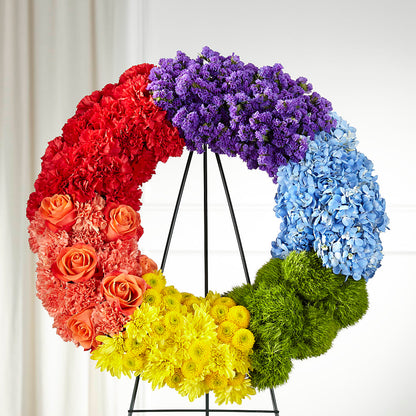 Circle of Love Wreath –  Corona Rose Flowers, Corona CA