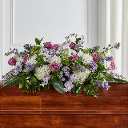 Meadows of Serenity Casket Spray –  Corona Rose Flowers, Corona CA
