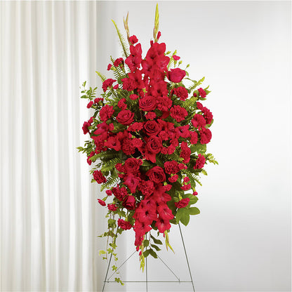 From the Heart Standing Spray –  Corona Rose Flowers, Corona CA