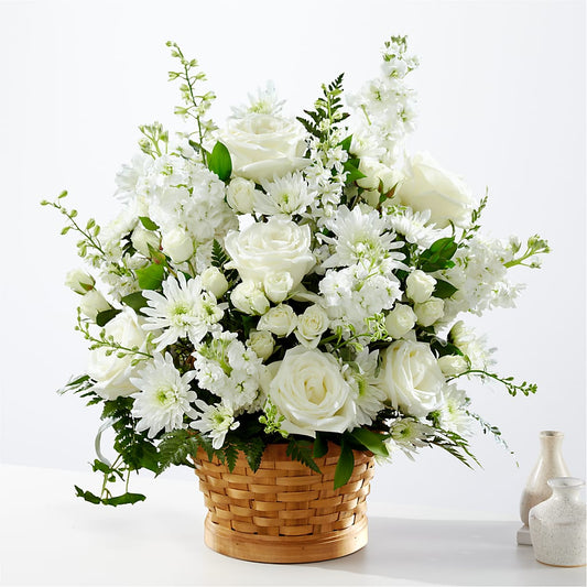 Heartfelt Condolences Arrangement –  Corona Rose Flowers, Corona CA