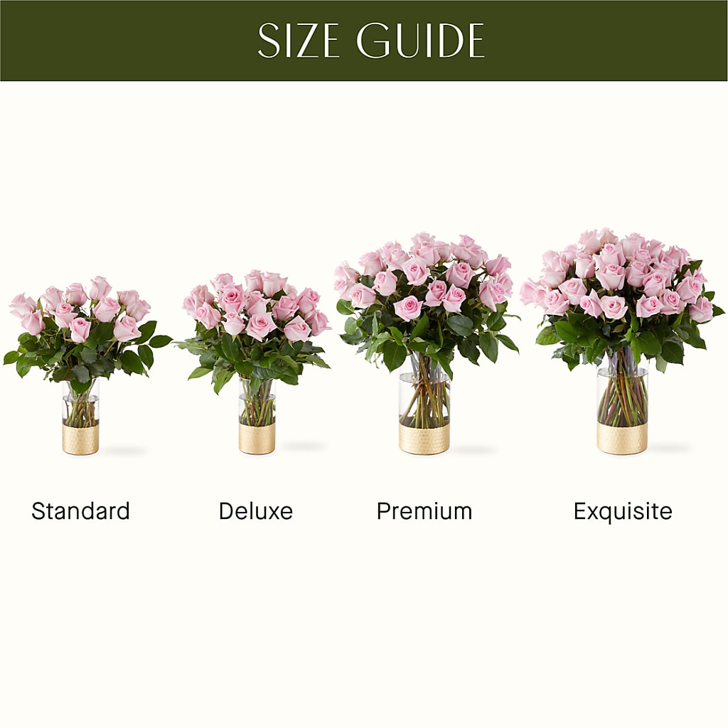 Picture Perfect Pink Rose Bouquet –  Corona Rose Flowers, Corona CA