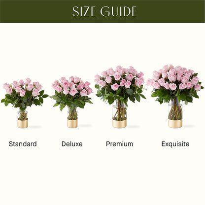 Picture Perfect Pink Rose Bouquet –  Corona Rose Flowers, Corona CA