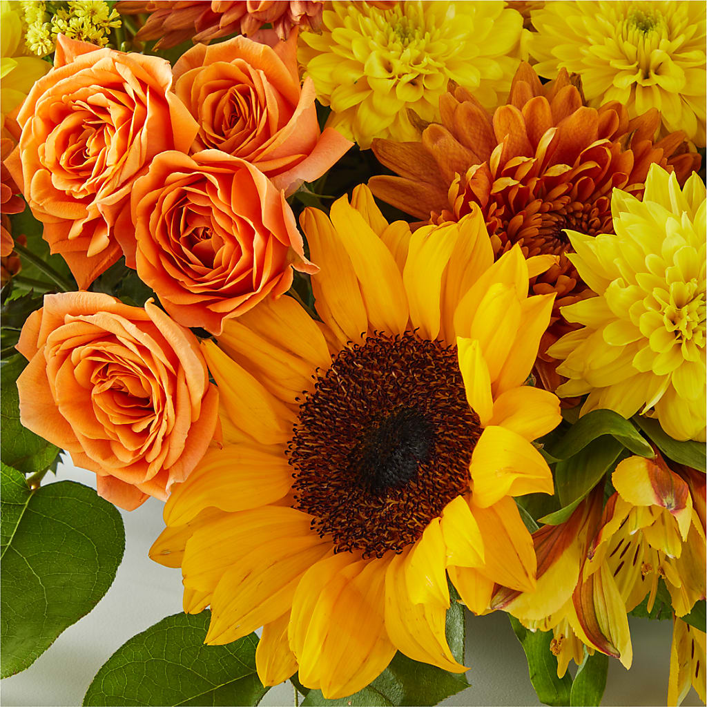 Autumn Harmony Centerpiece –  Corona Rose Flowers, Corona CA