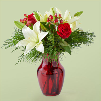Evergreen Delight Bouquet –  Corona Rose Flowers, Corona CA