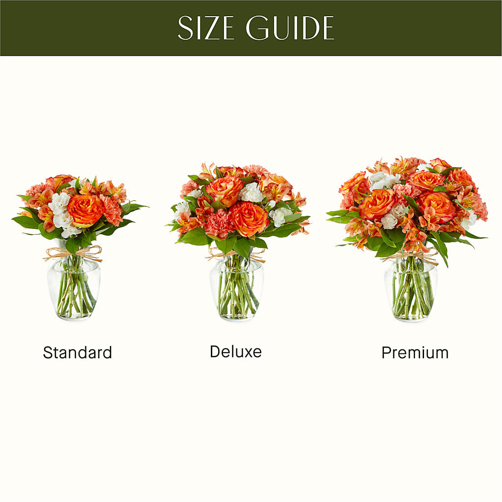 Apricot Glow Bouquet –  Corona Rose Flowers, Corona CA