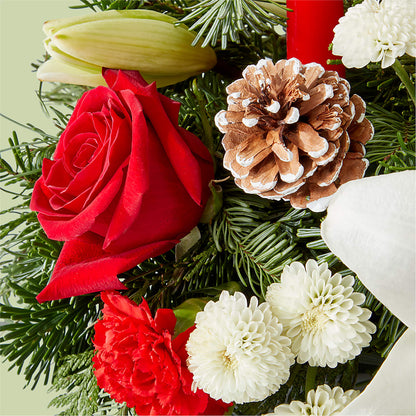 Seasonal Festivities Centerpiece –  Corona Rose Flowers, Corona CA