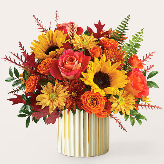 Fall Campfire Bouquet –  Corona Rose Flowers, Corona CA
