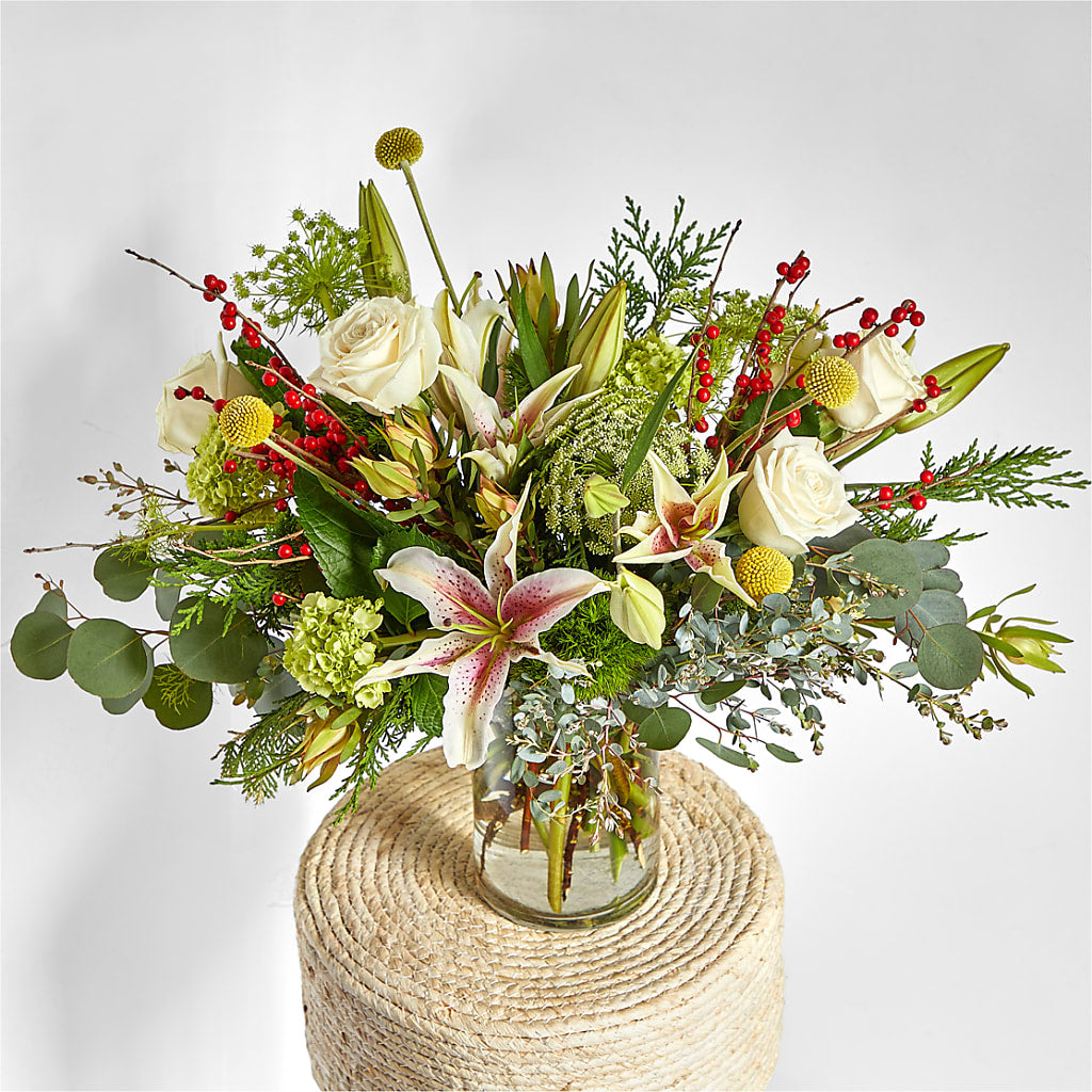 Berry & Bright Bouquet –  Corona Rose Flowers, Corona CA