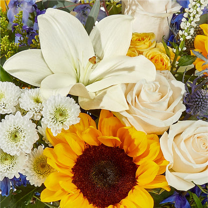 Wonderfully Sunny Bouquet –  Corona Rose Flowers, Corona CA