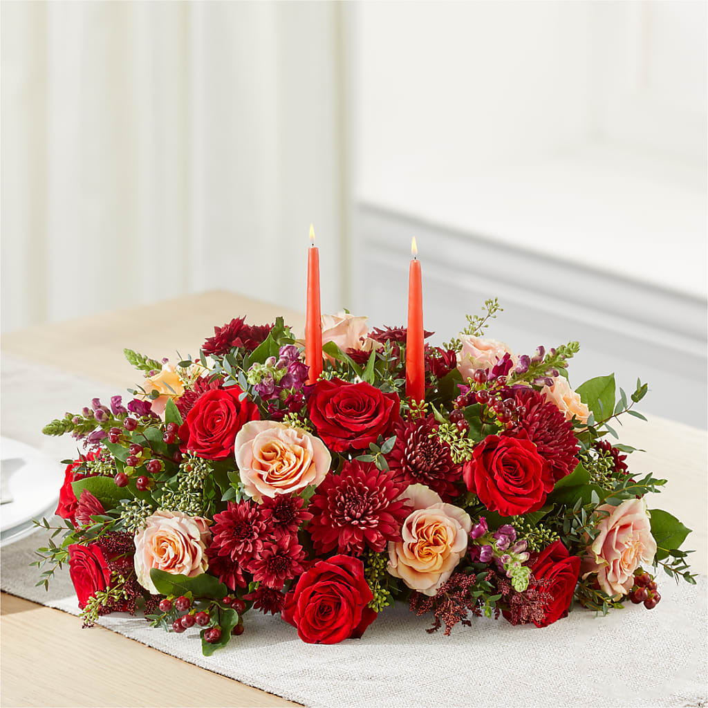 Most Thankful Centerpiece –  Corona Rose Flowers, Corona CA