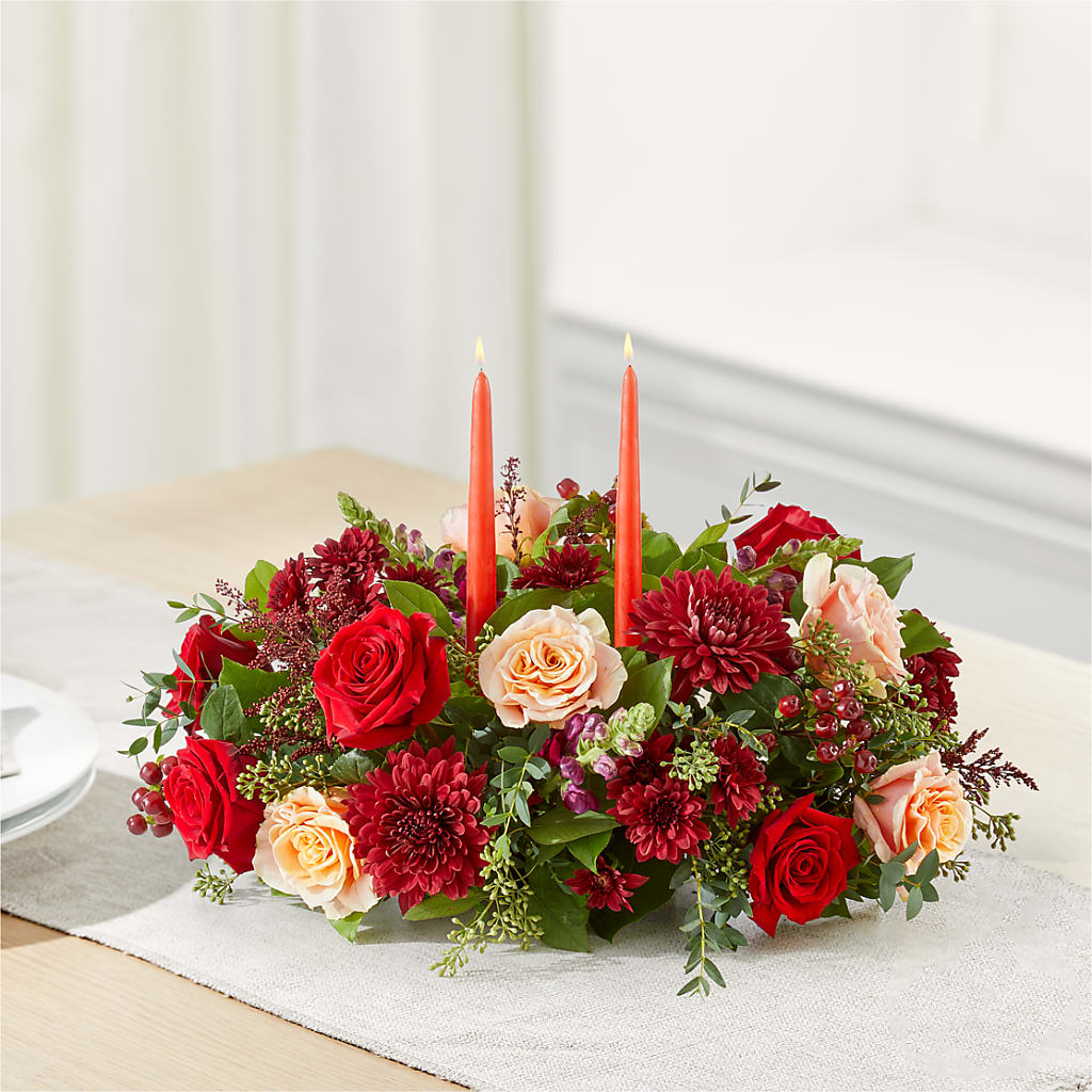 Most Thankful Centerpiece –  Corona Rose Flowers, Corona CA