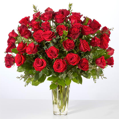 Forever Yours Fifty Stem Red Rose Bouquet –  Corona Rose Flowers, Corona CA
