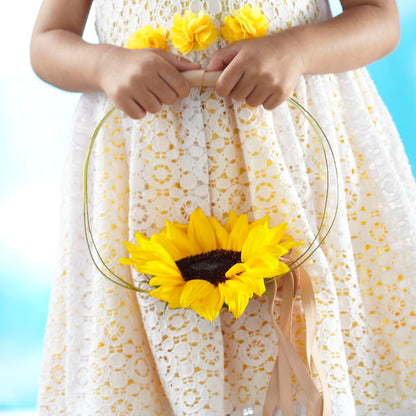 Sweet Sunshine Flower Girl Bouquet –  Corona Rose Flowers, Corona CA