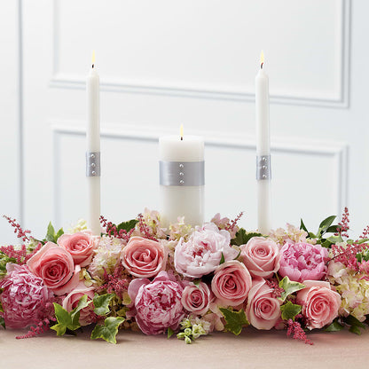 Worldwide Romance Unity Candle Arrangement –  Corona Rose Flowers, Corona CA