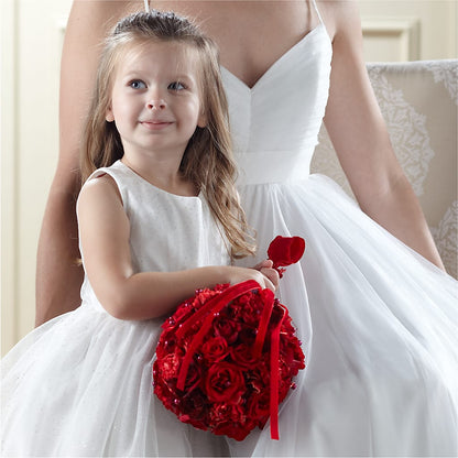 Pure at Heart Flower Girl Arrangement –  Corona Rose Flowers, Corona CA